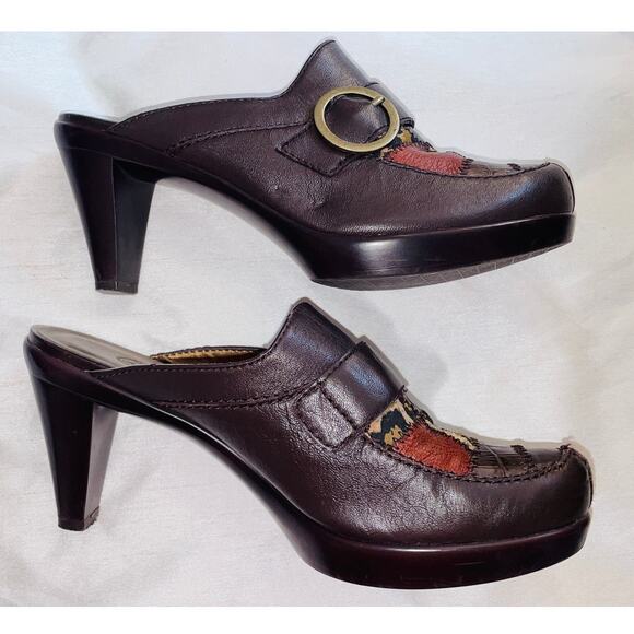 Bella Vita Patchwork Leather Mules - Women's Size 6 1/2 M - Picture 8 of 11